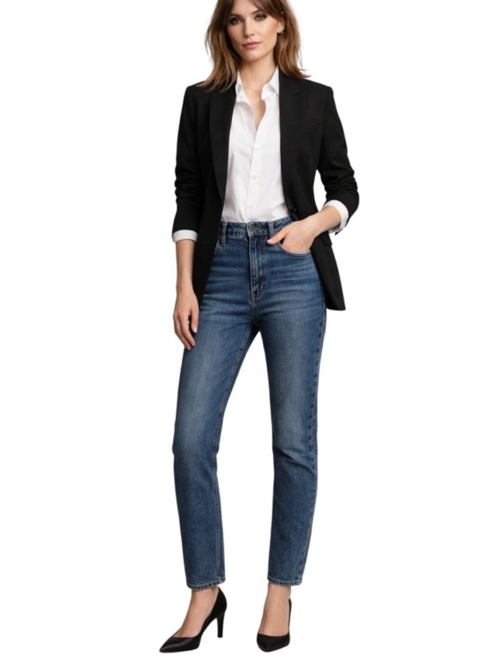Rag & Bone  Wren High-Rise Slim Straight Jeans size 30